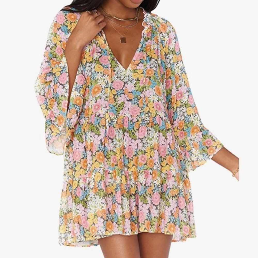SHOW ME YOUR MUMU: VIOLA MINI DRESS - WILD FLORA - Picture 1 of 7